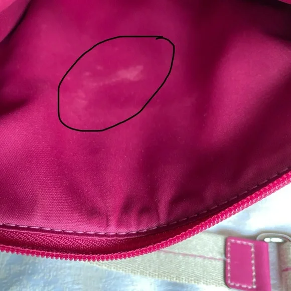 Coach Heritage Tattersall Pink Plaid Crossbody Bag - Picture 9 of 16